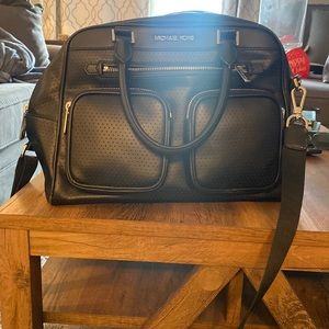 Black and silver Michael Kors purse